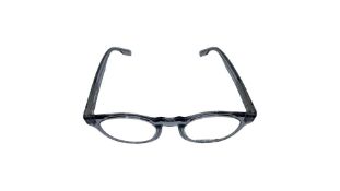 Montblanc Round Glasses MB0123O 003, Transparent Gray, 49mm