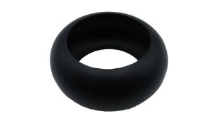 Alexis Bittar Puffy Lucite Bangle Bracelet, Black, Size Small. Used