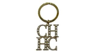 Carolina Herrera CHHC Crystal Embellished Keychain
