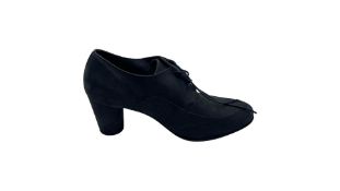 Arche Kloral Women's Black Lace Up Nubuck Heel, EU 38.5