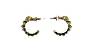 Misho Faun Hoop Earrings, 22K Gold Plated