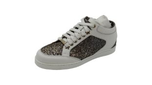 Jimmy Choo Women's Miami Trainers, Antique Gold/Anthracite, EU 34