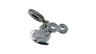 Pandora Forever Friends Heart Dangle Charm