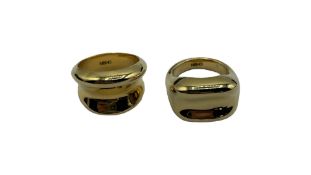 Misho Tavros Stackable Rings, 22K Gold Plated, Size XS