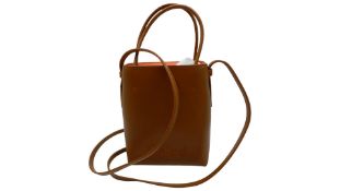 Chloe Micro Sense Tote Bag, Caramel