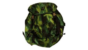 Prada Camouflage Tessuto Backpack, Green. Used