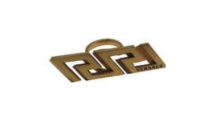 Versace Greca Duster Ring, Size IT 11