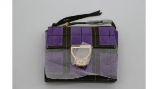 Coccinelle Arlettis Patch Suede and Leather Handbag, Evergreen/Provence