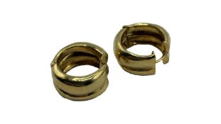 Misho Classic Huggy Hoop Earrings, 22k Gold Plated