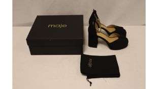 Maje High Heeled Sandals, Black, UK 4