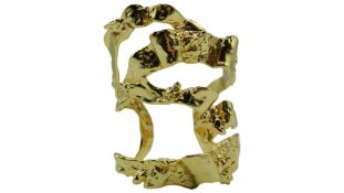 Alexis Bittar 14k Gold Plated Cuff. Used