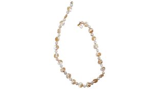 Kenneth Lane Pearl Disc Necklace. Used