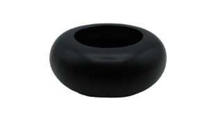 Alexis Bittar Puffy Lucite Bangle Bracelet, Black, Size Large. Used