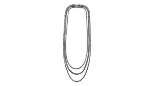 Buddha to Buddha Triple Mini Necklace, Silver, 56CM, No Box