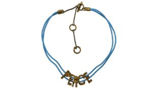 Acne Studios Jewellery Peace Necklace, Blue