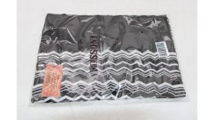 Missoni Scarf, Black/White Chevron