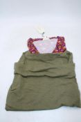 Two Seasalt T-Shirts to include 1x Barnoon, Bold Sunflower Maritime, UK 18, 1x Bryher View, Bramble,