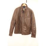Redpoint Brice Leather Jacket, Tobacco, UK R44, No Label