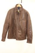 Redpoint Brice Leather Jacket, Tobacco, UK R44, No Label