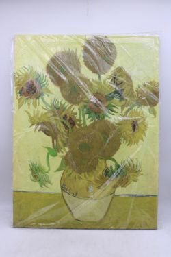 Print of Van Gogh's "Sunflowers" Painting, 80cm x 60cm