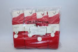 Eight Packs Glenmuir Laird Cotton Ribbed Socks, Reds UK 7-11, 3 Pairs Per Pack