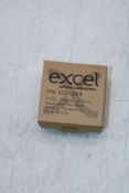 Thirty-six Excel Angled 2 Port Keystone Nordic Faceplate, Pure White, Size 56 X 56mm