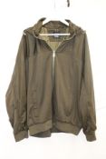 Hugo Boss Steele Hooded Zip Up Sweat Shirt, Green, Size XXXL