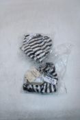 Gudrun Sjoden Sunshine Striped Bikini Top and Bottoms, Black/White, Size S