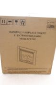 FLAMME 24 Inch Innsbruck Fireplace Insert for Custom Media Wall Or Mantel Designs. Box damaged