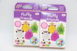 Twelve James Galt Fluffy Friends Key Ring Making Craft Kits