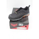 Tuffking Nova Vegan Metal Free Safety Trainers, Black, Size 9