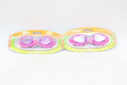 Twelve Zoggs Ripper Junior Swimming Goggles, Pink/Purple