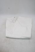 OUI Cotton Wide Leg Trousers, White, EU 36
