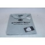 Three Stormtech PG1 H2X Dry Polo T-Shirt, Silver, Size XL