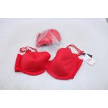 Two Prima Donna Twist East End Bra, Red, Sizes 1x UK 34G, 1x UK 34 F, No Box