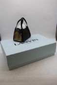 Lanvin Mother & Child Leather Day Bag, Black/Gold