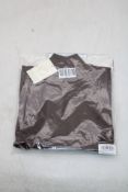 Emello Forma Ribbed Cotton Blend Turtleneck Top, Chocolate, UK Size 8