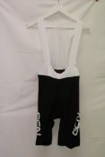 GCN Premium Aero Bib Shorts, Black/White, Size XXL