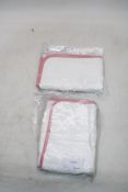 Two Dian's Bedroom BP36 Santorin Towel, White/Pink, Size 70 X 50cm