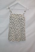 Abercrombie & Fitch Bra Free Everyday Skort, Beige Black Spots, Size XS