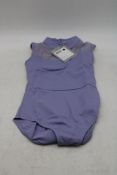Two Russian Pointe Style Clarity Leotard, Cosmic Violet, Size XS