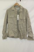 Belier Premium Linen Pocket Shirt, Oatmeal, Size S