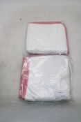 Two Dian's Bedroom BP36 Santorin Towel, White/Pink, Size 50 X 100cm