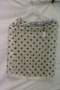 Hand Over Leandro's Sequin Skirt, Pearl White, Size M