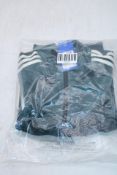 Adidas Originals Women's Zip Up Hoodie Liberty London Debossed Velvet, Aurora Ivy, Size XS