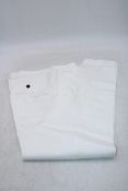 Gutteridge Dal Cotton Twill Chino Trousers, White, Size 46
