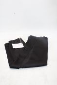 16Arlington Minerva Wrap-effect Satin Maxi Skirt, Black, Size 8