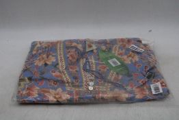 Farm Rio Super Bloom Tapestry Midi Dress, Blue/Multi, Size S