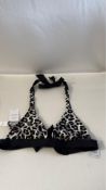 Two Aubade Women's PEAU Sauvage TV10 Bikini Top, Panther, Large