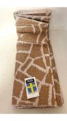 RugVista Terrazzo Plastic Rug, Rust, Size 70 X 280cm